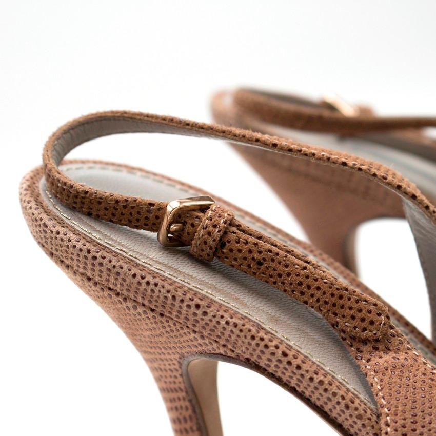 Women's Sergio Rossi Peeptoe Platform Sandals - Size EU 37.5 For Sale
