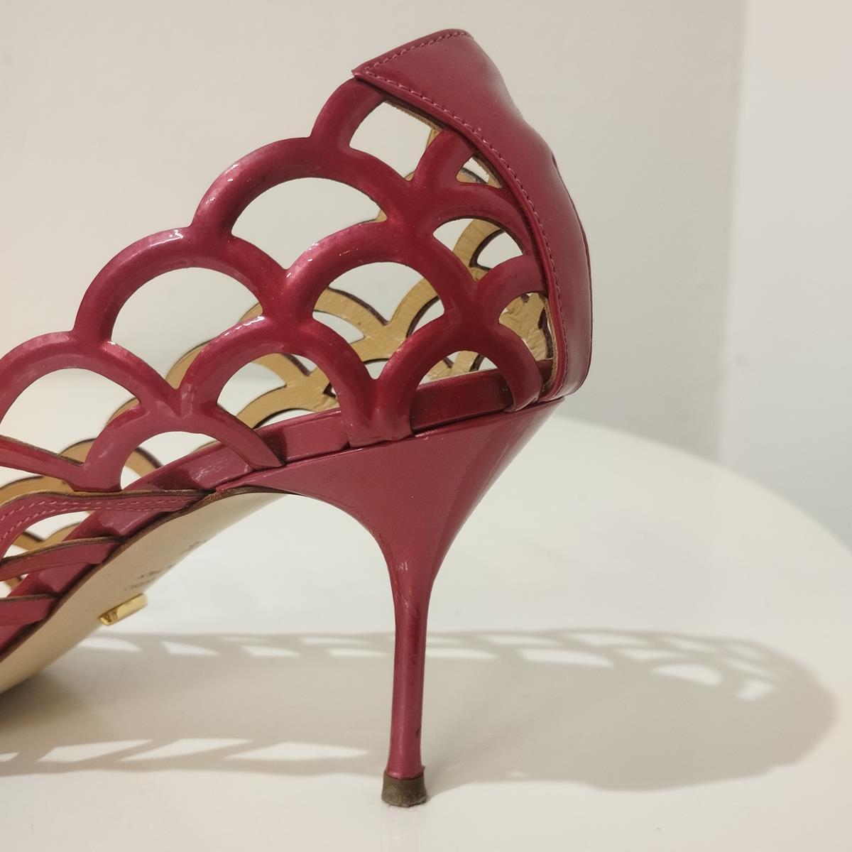 Sergio Rossi Perforated Open Toe IT 38, 5 For Sale 1