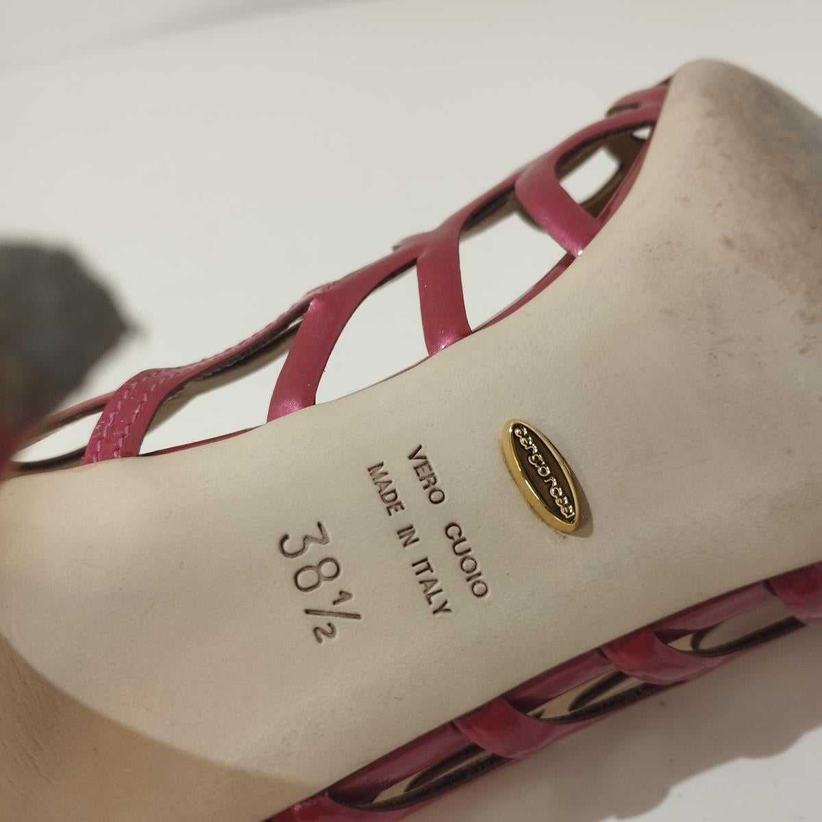 Sergio Rossi Perforated Open Toe IT 38, 5 For Sale 4