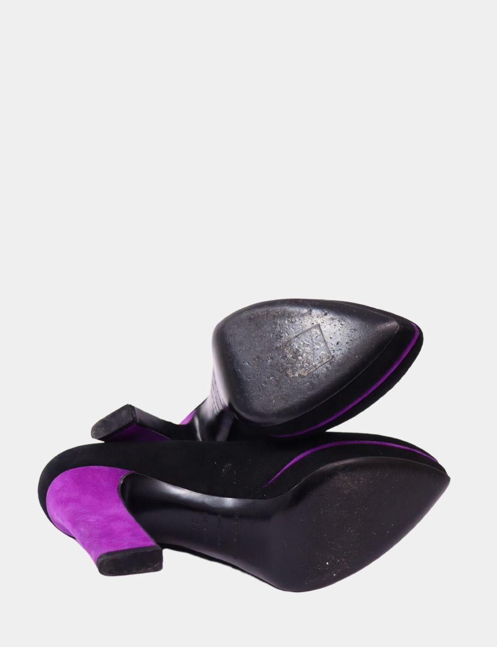 Black Sergio Rossi Suede Pumps Size EU 38