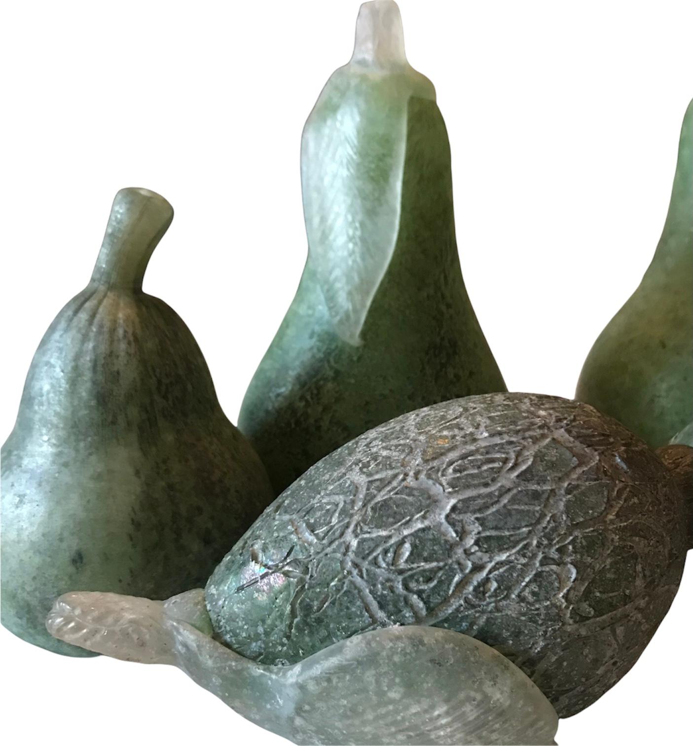 Sergio Rossi Vintage Murano Italian Art Glass Fruit, 6 Pieces 2