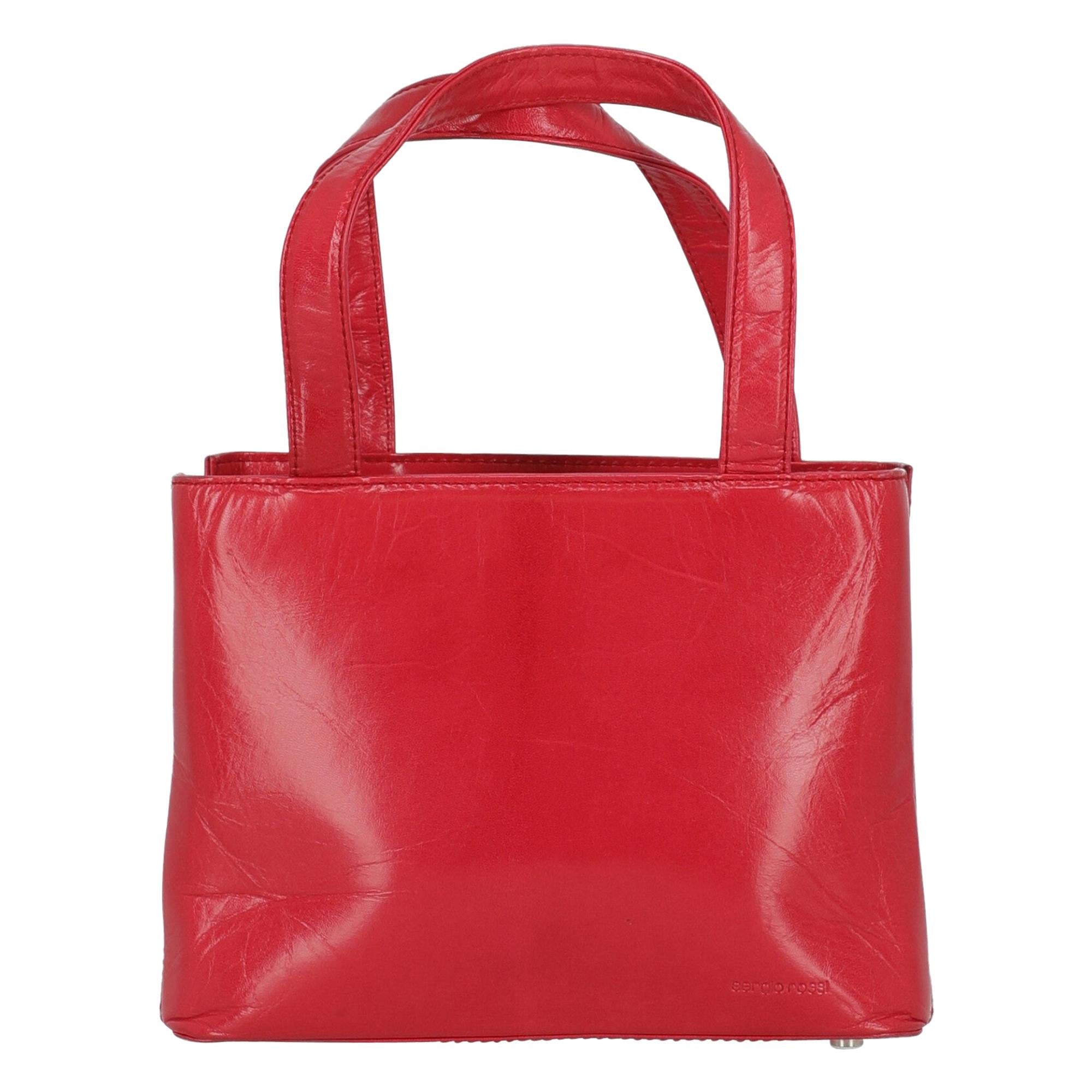 Sergio Rossi Woman Handbag Red Leather For Sale