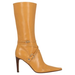 Sergio Rossi Women  Ankle boots Camel Color Leather IT 36.5