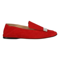 Sergio Rossi Women  Ballet flats Red Leather IT 38