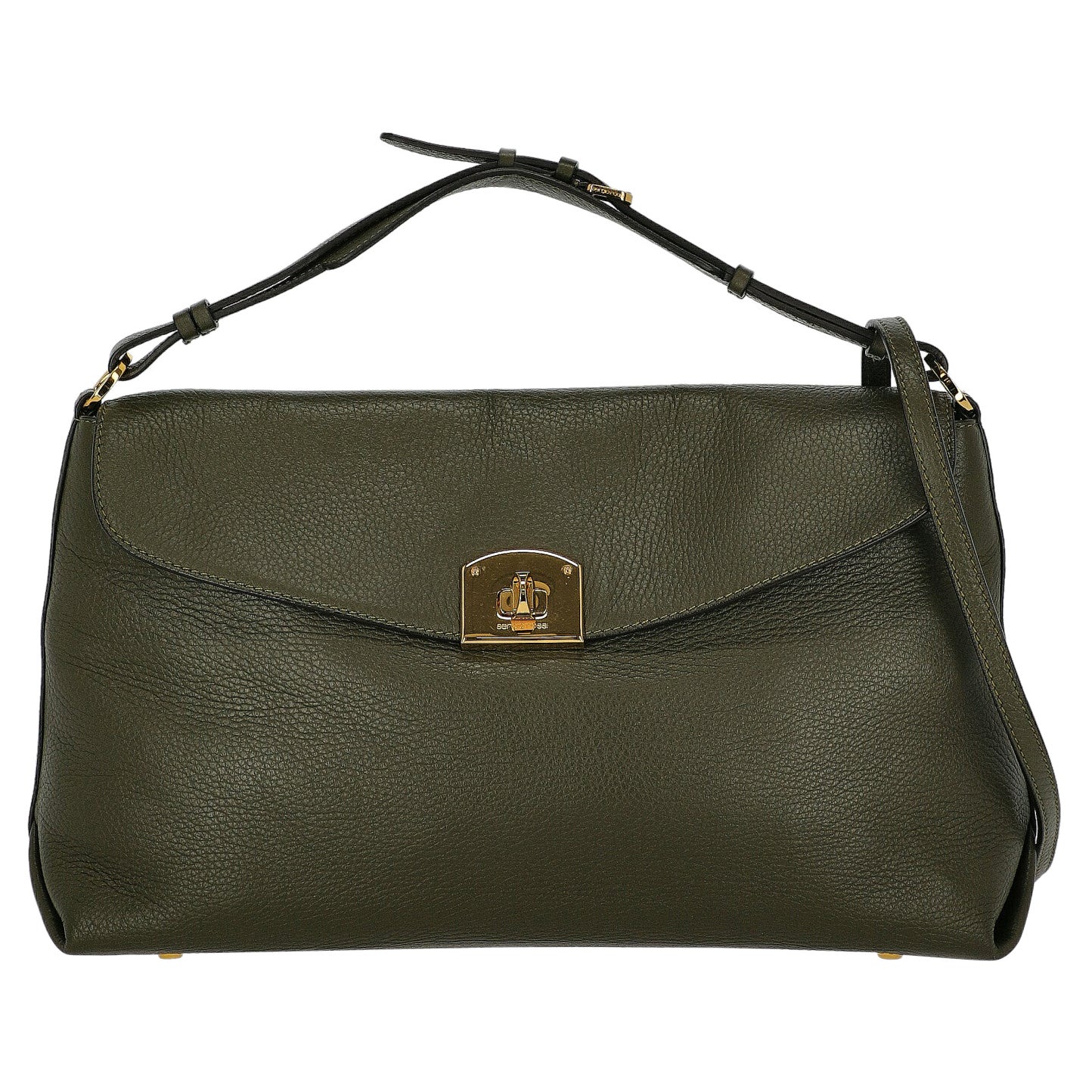 Sergio Rossi - Sacs à main en cuir vert pour femmes en vente