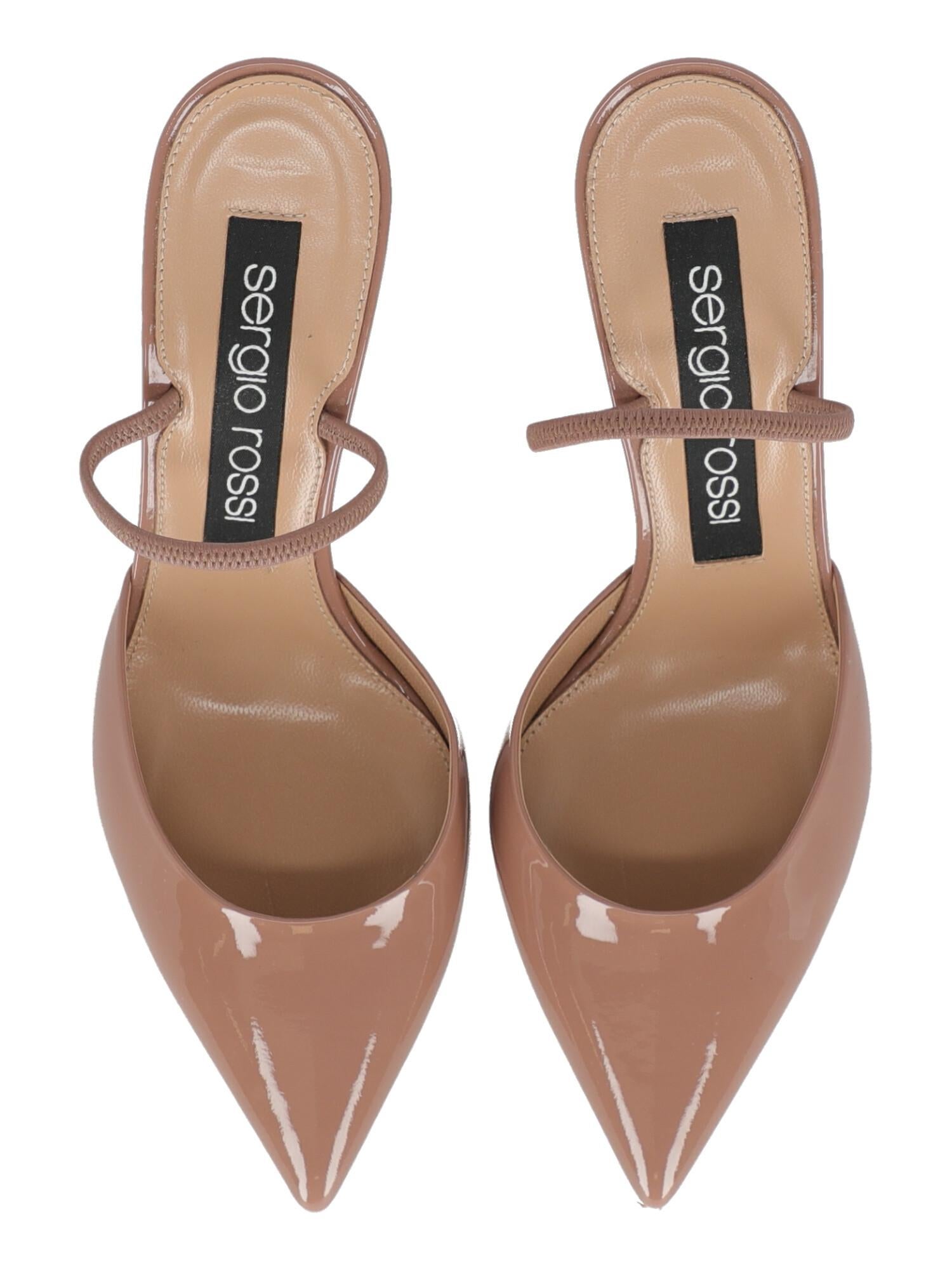 Sergio Rossi  Women   Pumps  Beige Leather EU 38 For Sale 1