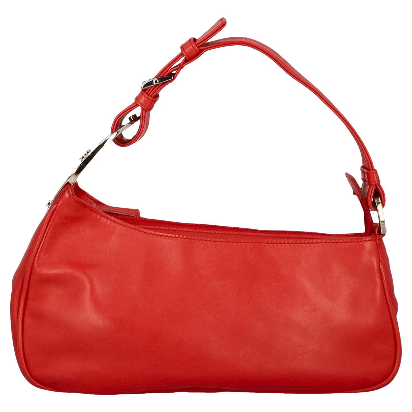 Sergio Rossi Women Shoulder bags Red Leather  For Sale