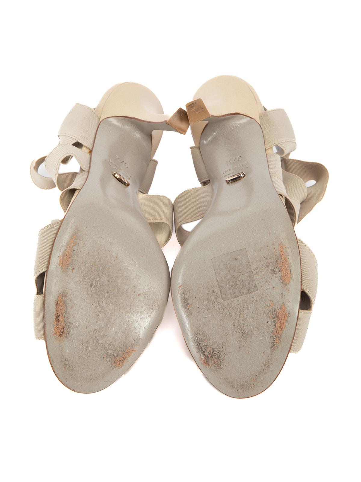 Sergio Rossi Zip Up Slingback Bandage Heels Größe UK 4.5 Damen im Angebot