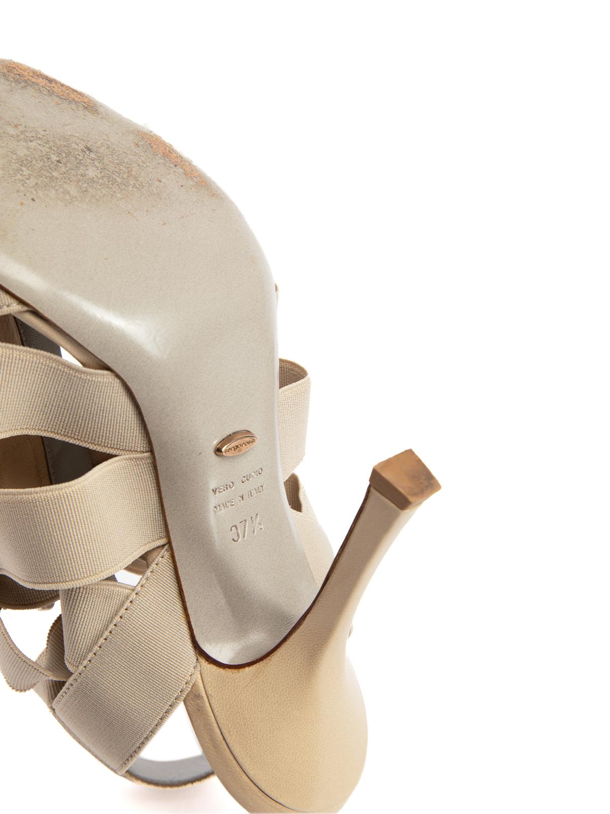 Sergio Rossi Zip Up Slingback Bandage Heels Größe UK 4.5 im Angebot 1