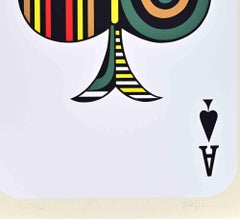 Ace of Spades - Screenprint by Sergio Ruffolo - 1970s