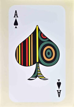 Ace of Spades - Screenprint by Sergio Ruffolo - 1970s
