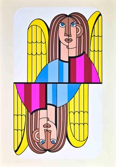 Angel - Screenprint by Sergio Ruffolo - 1970s