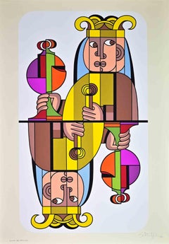 Kind of Cups - Screenprint by Sergio Ruffolo - 1974