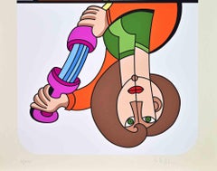 Page of Swords - Screenprint by Sergio Ruffolo - 1970s