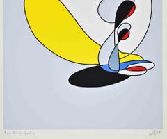 Composition abstraite - Sérigraphie de Sergio Sonero - 1970