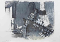 Rêves d'Orient - Lithographie de Sergio Vacchi - années 1980