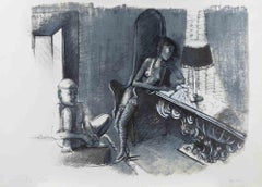 Rêves d'Orient - Lithographie de Sergio Vacchi - années 1980