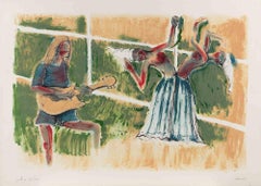 El Ballet - Litografía de Sergio Vacchi - Años 80