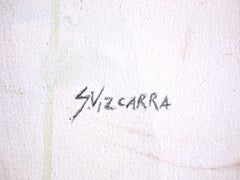 Sans titre, peinture acrylique expressionniste abstraite de Sergio Vizcarra