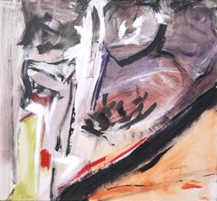 Sans titre, peinture acrylique expressionniste abstraite de Sergio Vizcarra