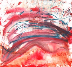 Sans titre, peinture acrylique expressionniste abstraite de Sergio Vizcarra