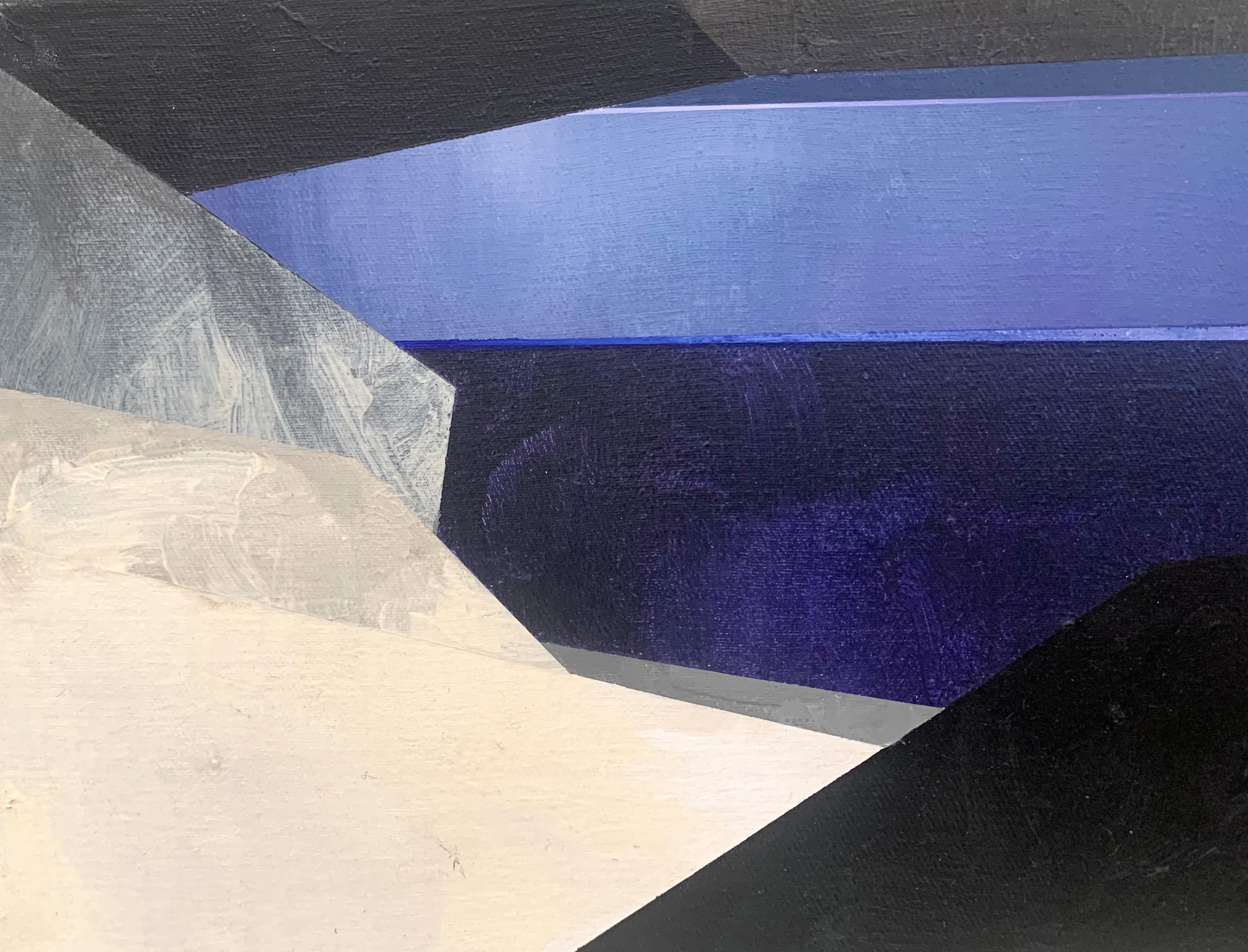Big Pond. Abstract landscape, Acrylic Painting, Tatra Mountains, Polish art For Sale 1
