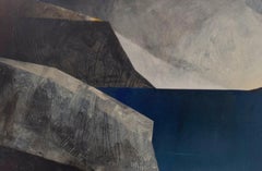 Un estanque 6. Paisaje abstracto, Pintura acrílica, Montañas Tatra, Arte polaco