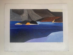 Gran Estanque de las Orugas. Paisaje abstracto, Pintura acrílica, Montañas Tatra