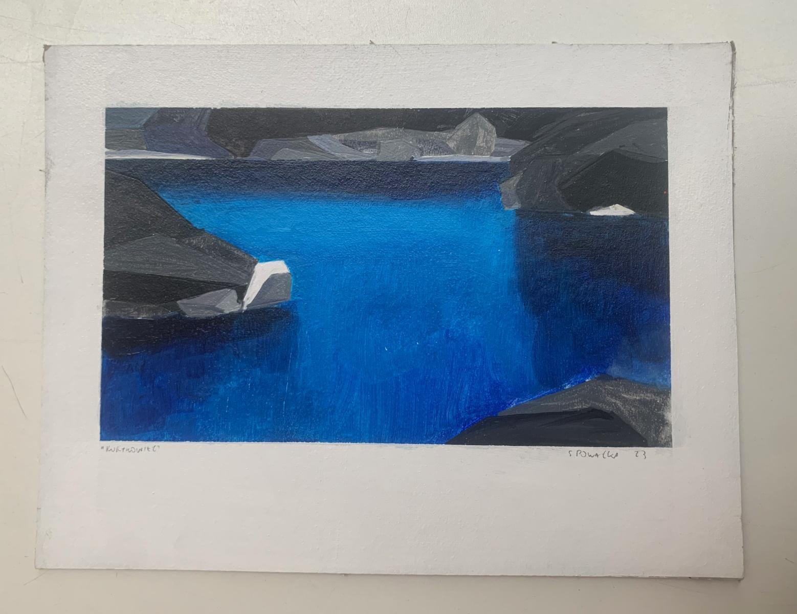 Kurtkowiec. Paisaje abstracto, Pintura acrílica, Montañas Tatra, Arte polaco - Painting de Sergiusz Powałka