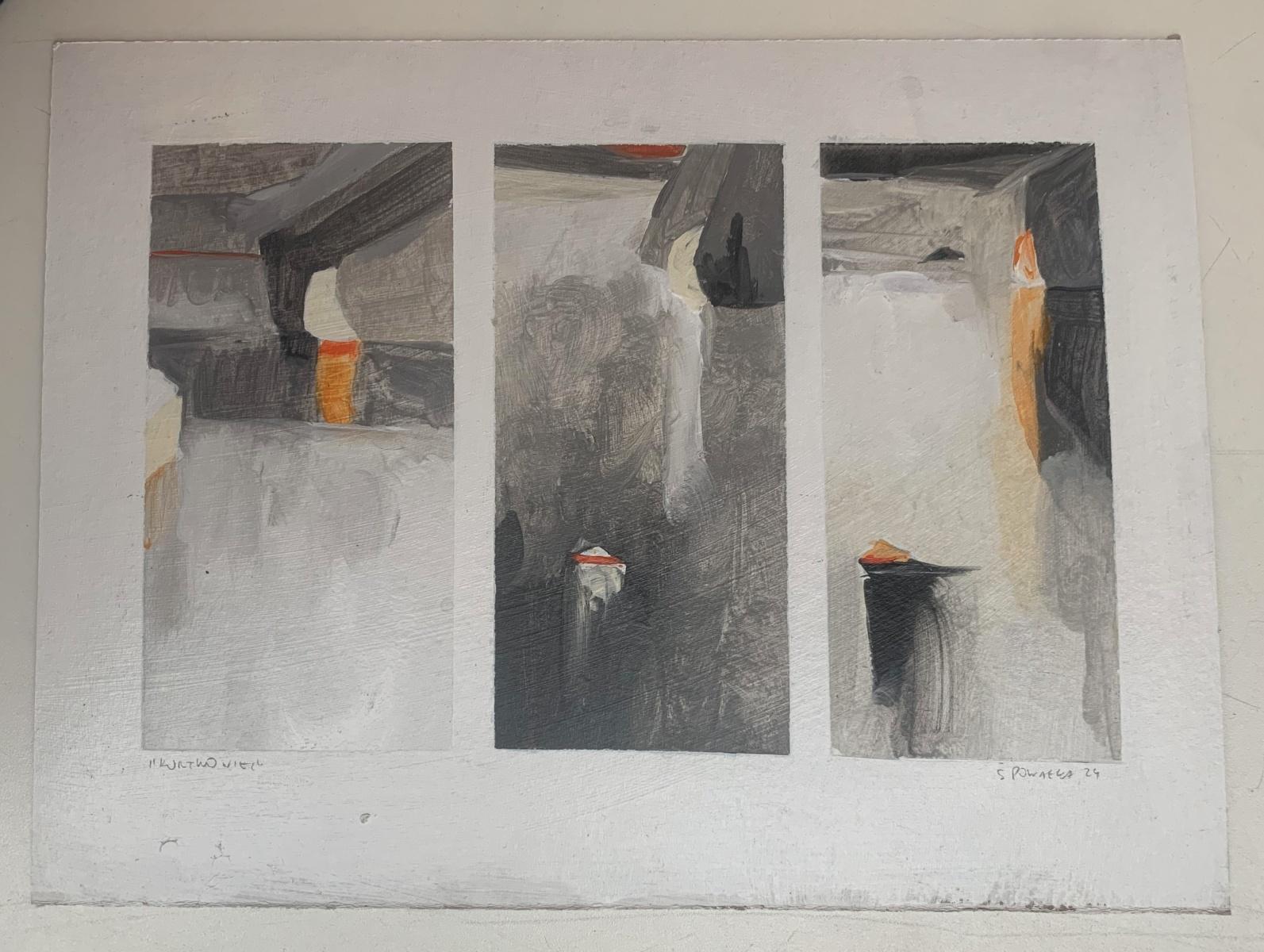 Kurtkowiec. Paisaje abstracto, Pintura acrílica, Montañas Tatra, Arte polaco - Painting de Sergiusz Powałka