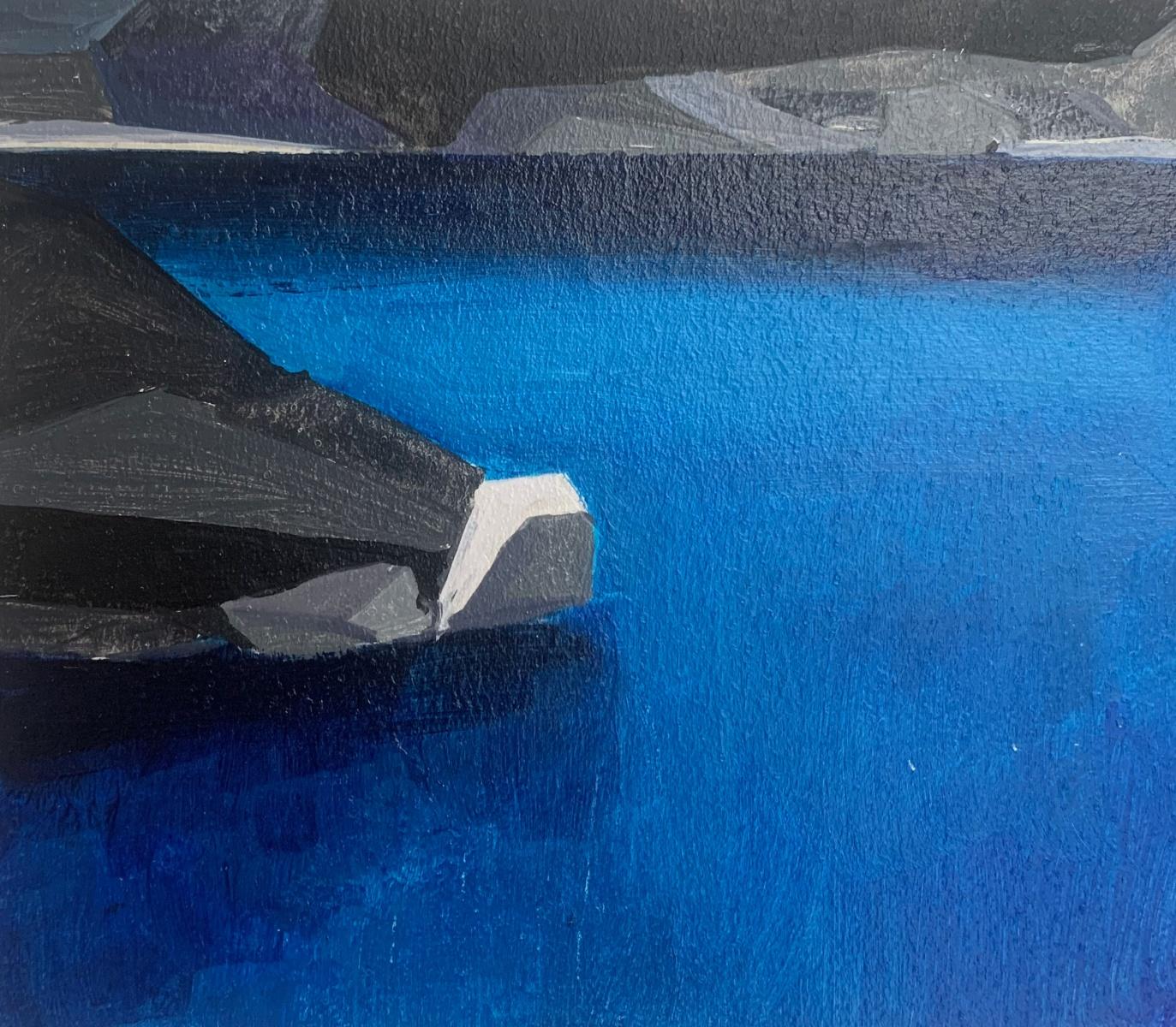 Kurtkowiec. Paisaje abstracto, Pintura acrílica, Montañas Tatra, Arte polaco en venta 1