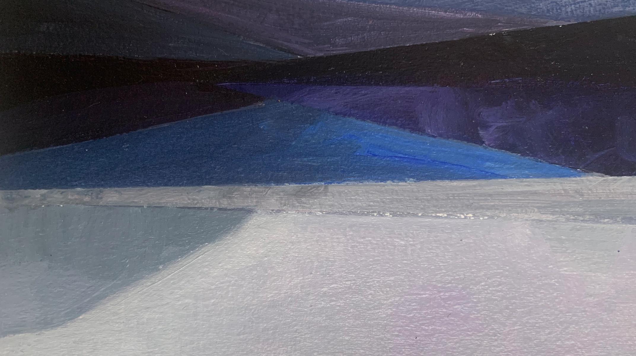 Morskie Oko. Paysage abstrait, peinture acrylique, montagnes de Tatra, art polonais - Autres styles artistiques Painting par Sergiusz Powałka