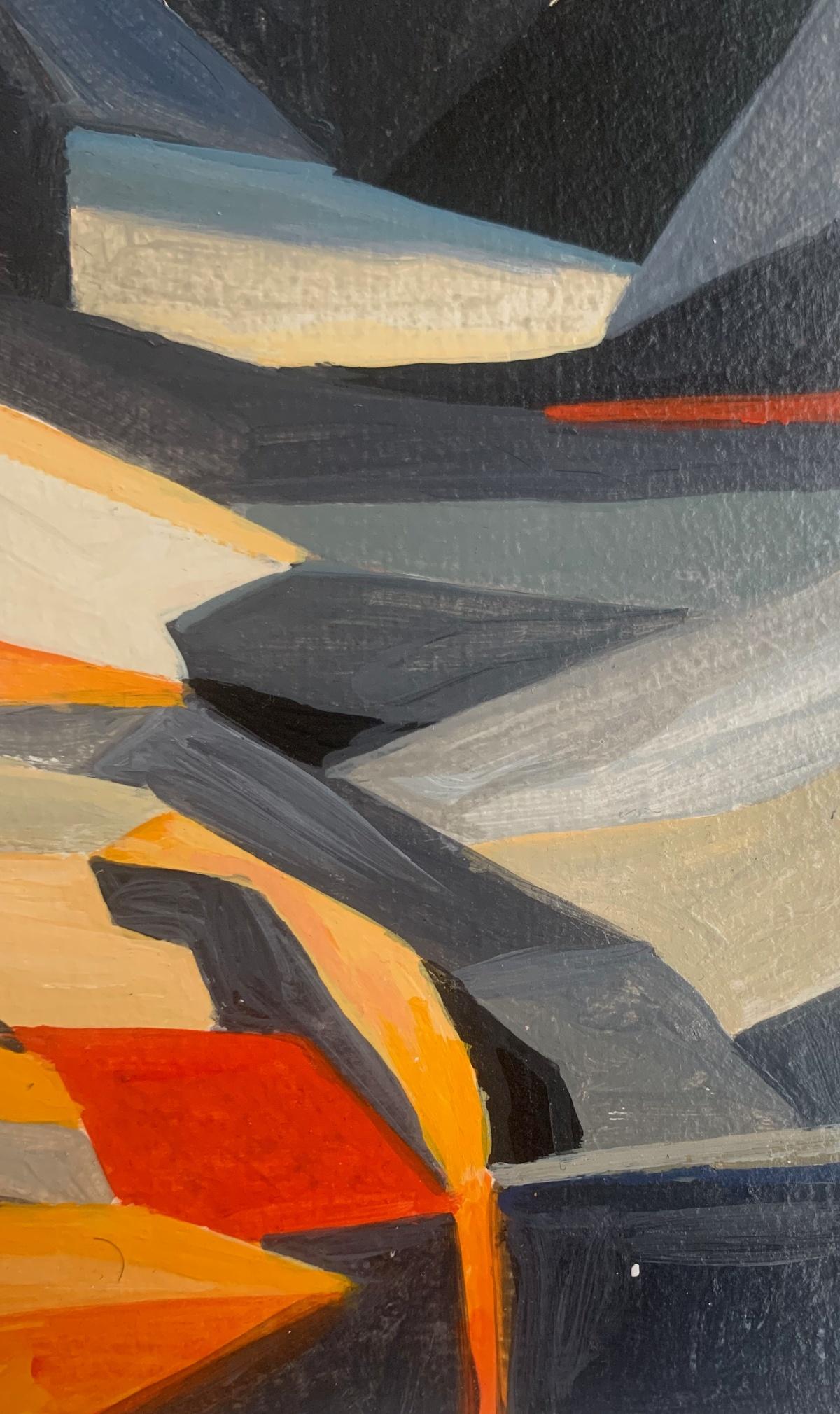 Wielki Furkotny Staw. Abstract landscape, Acrylic Painting, Tatra Mountains For Sale 2