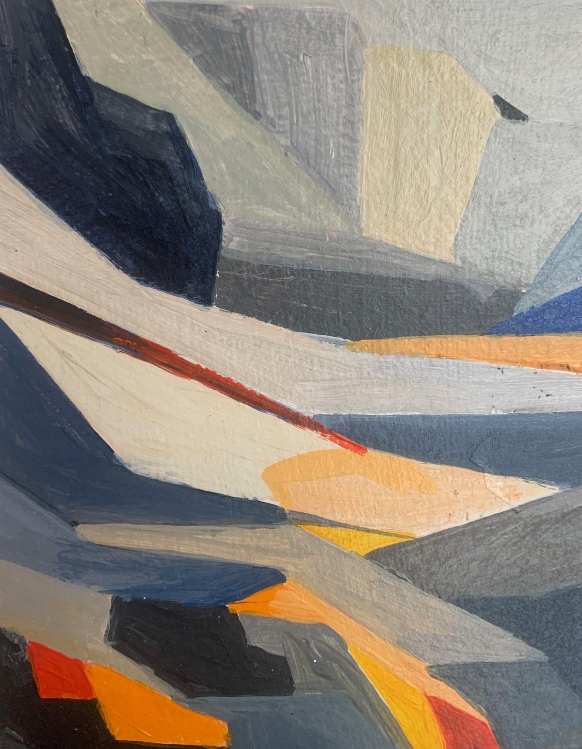 Wielki Furkotny Staw. Abstract landscape, Acrylic Painting, Tatra Mountains For Sale 3