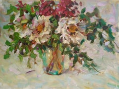 Peonies On White