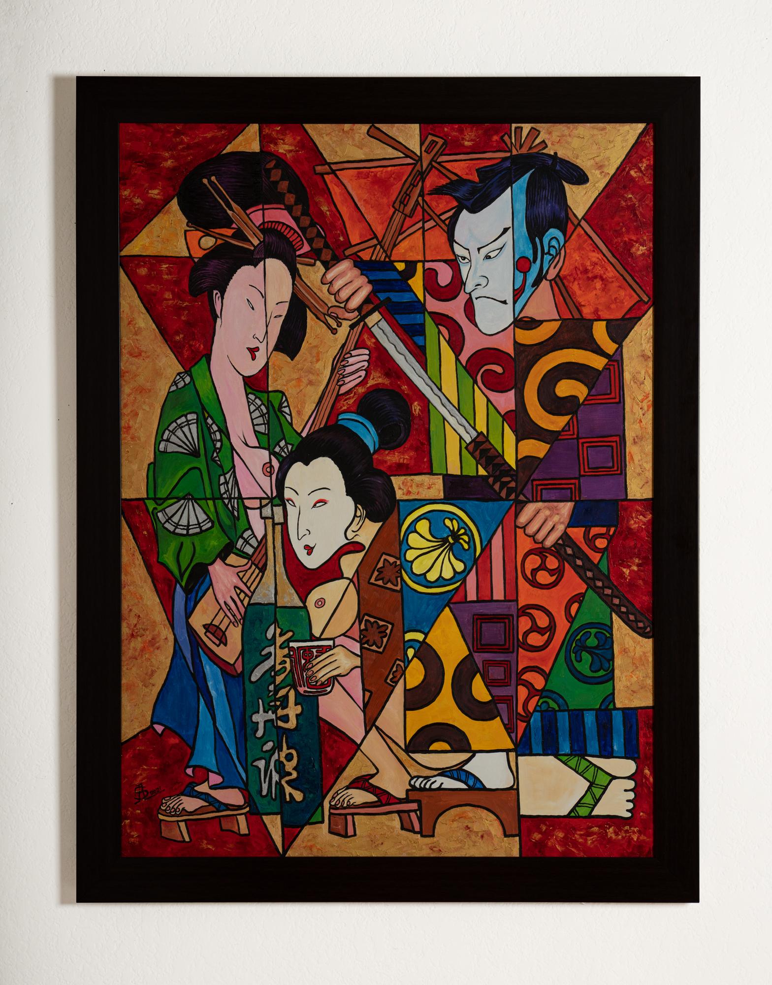 Sake - Pittura ad olio originale  48
