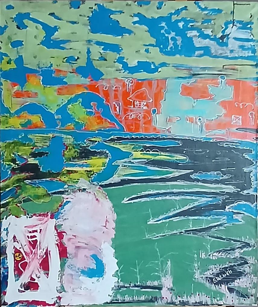 Landscape Painting Serhij Potiukh - Abstraction Genèse
