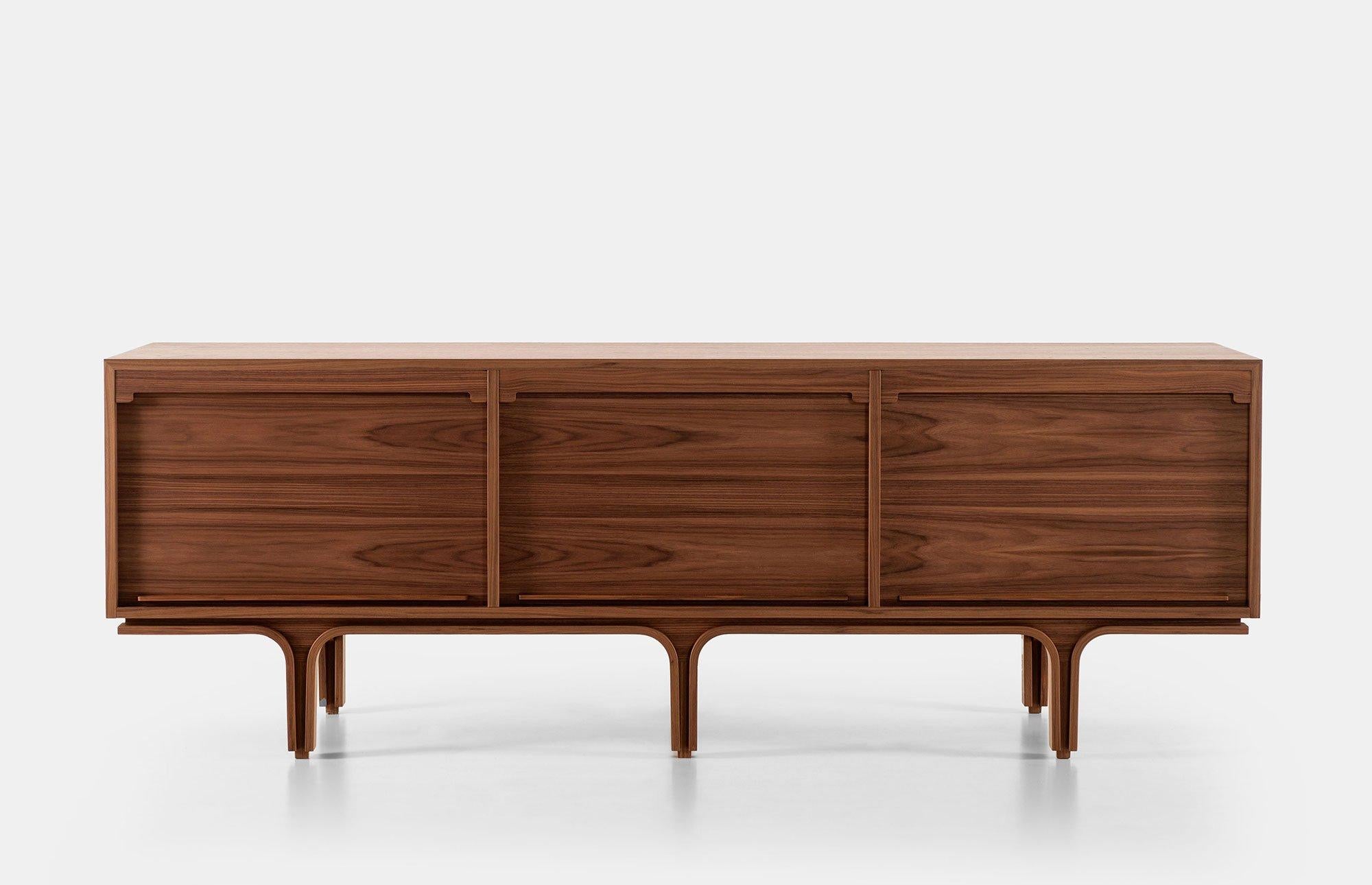 Italian Series 500/3 Three-Element Sideboard by Gianfranco Frattini for Tacchini For Sale