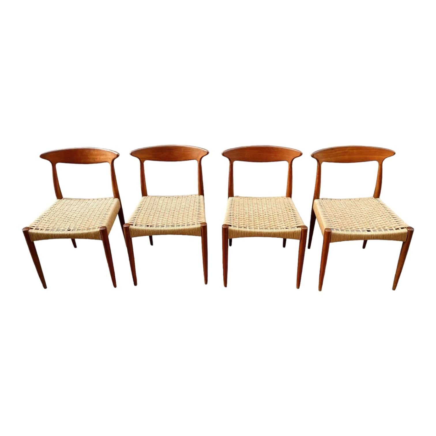 Danish 20th Century by Arne Hovmand Olsen Teak Chairs  For Sale 1