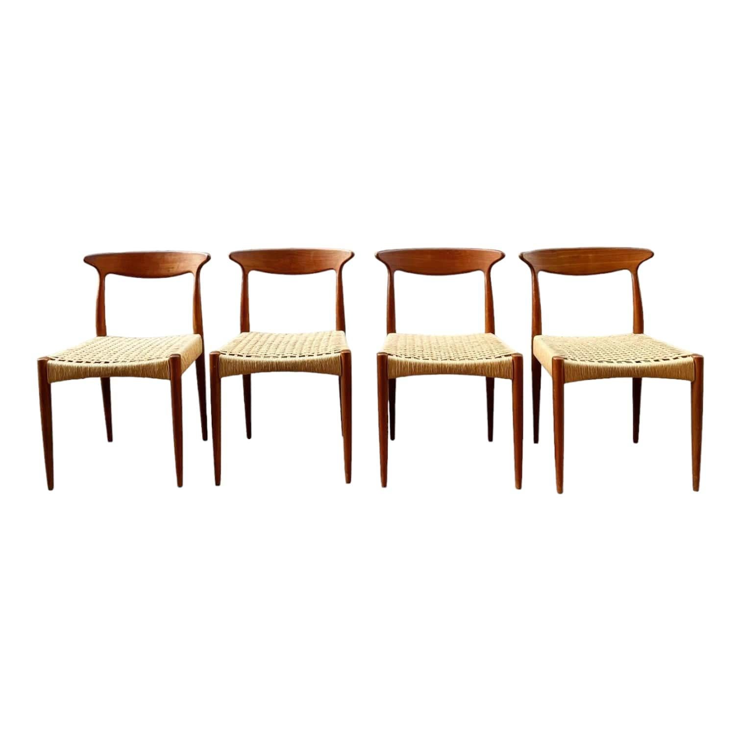 Danish 20th Century by Arne Hovmand Olsen Teak Chairs  For Sale 3