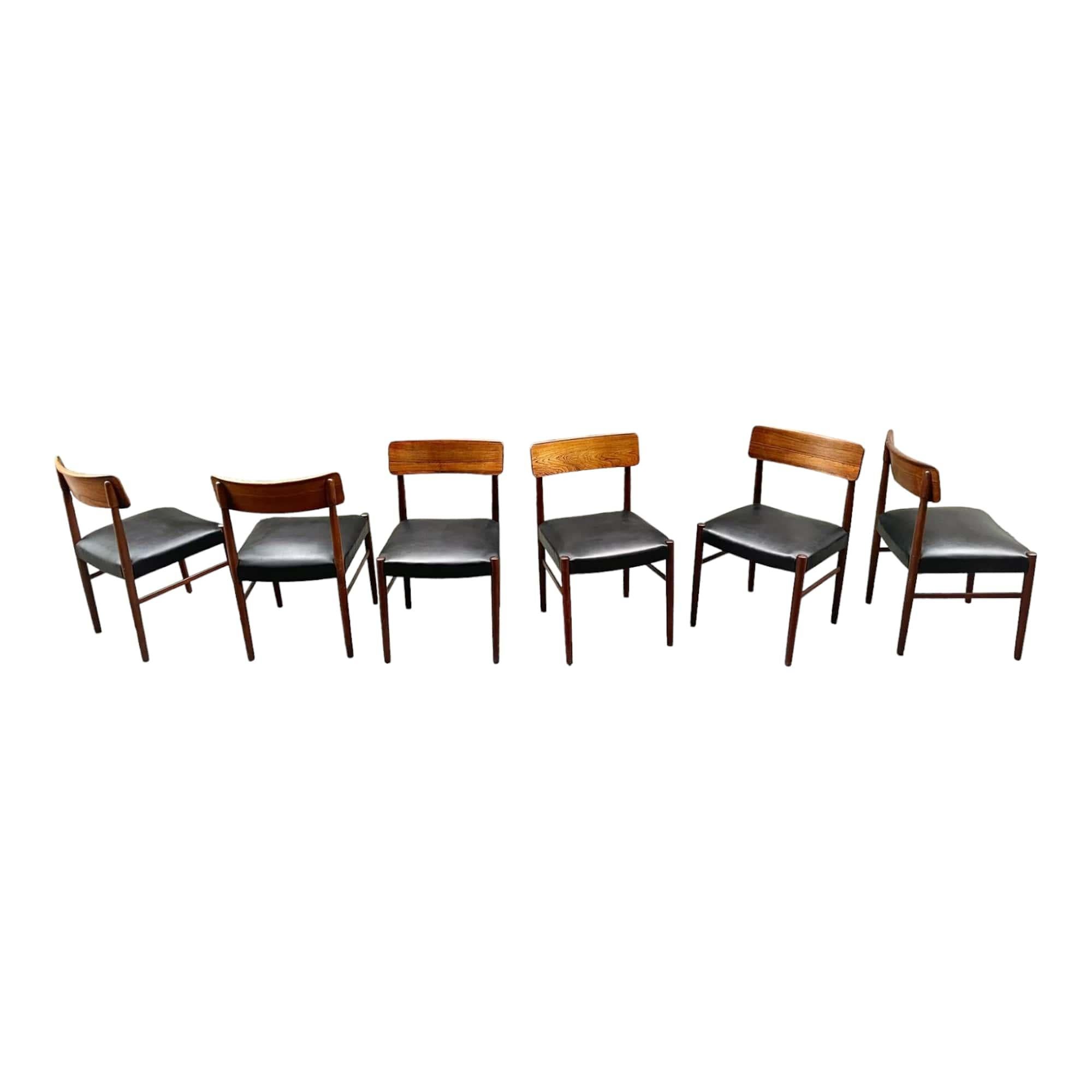 Danish 20th Century Rosewood Chairs  For Sale 3