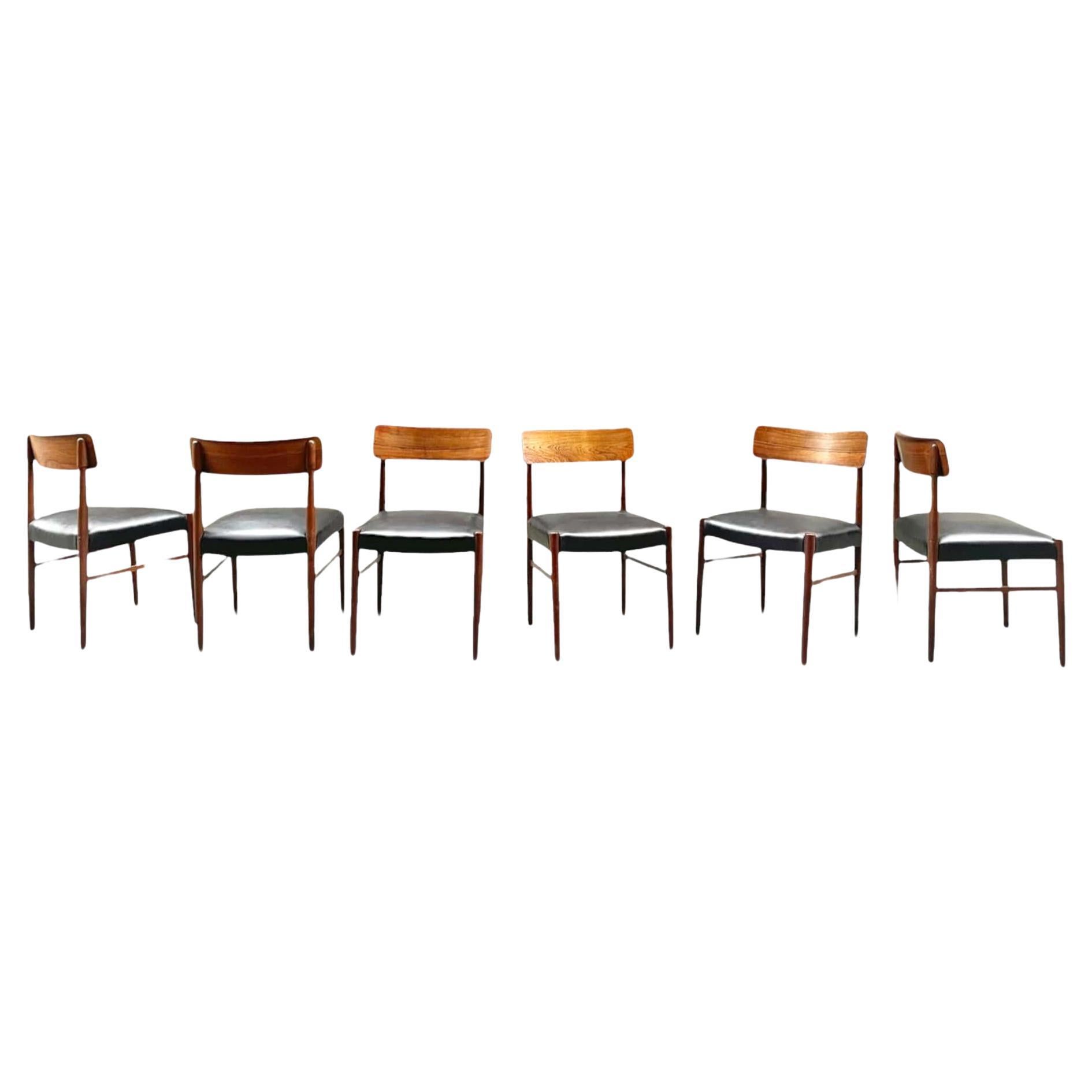 Danish 20th Century Rosewood Chairs 