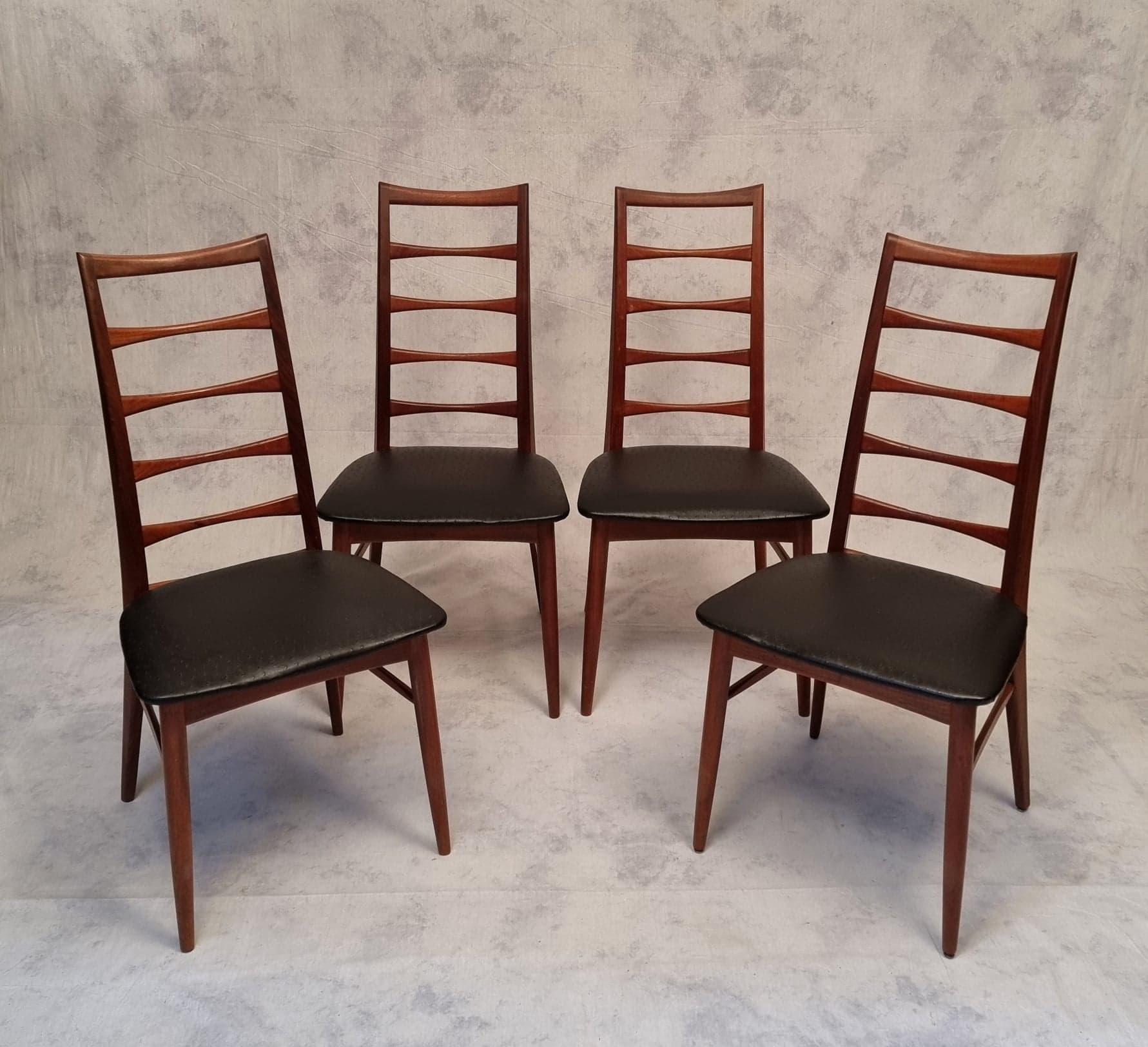 Danish Serie of Four Chairs 