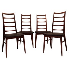 Serie of Four Chairs "Lis" - Niels Koefoed For Koefoed Hornslet - Teak, Ca 1960