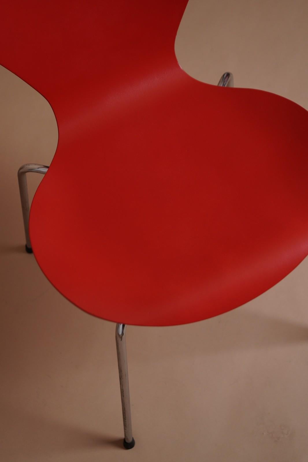 Stuhl Serie 7 von Arne Jacobsen  für Fritz Hansen 1960er Jahre (Chrom) im Angebot