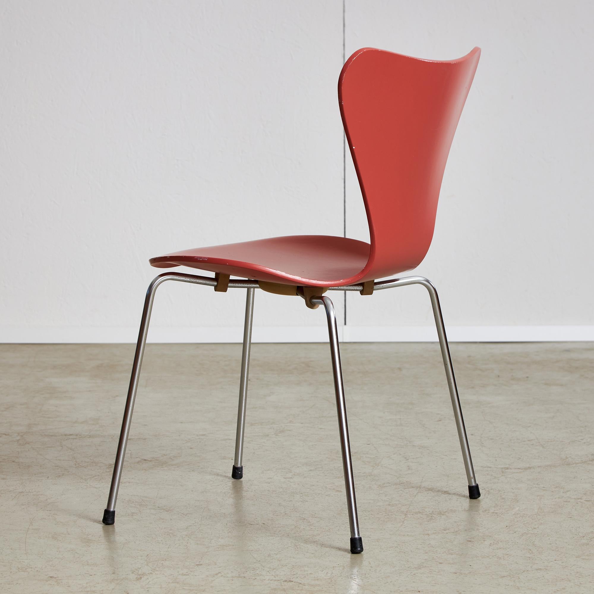 Series 7 Chair by Arne Jacobsen for Fritz Hansen, 1955 For Sale 2