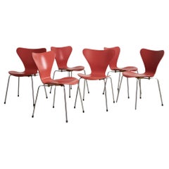 Series 7 Chair Set by Arne Jacobsen for Fritz Hansen, 1955