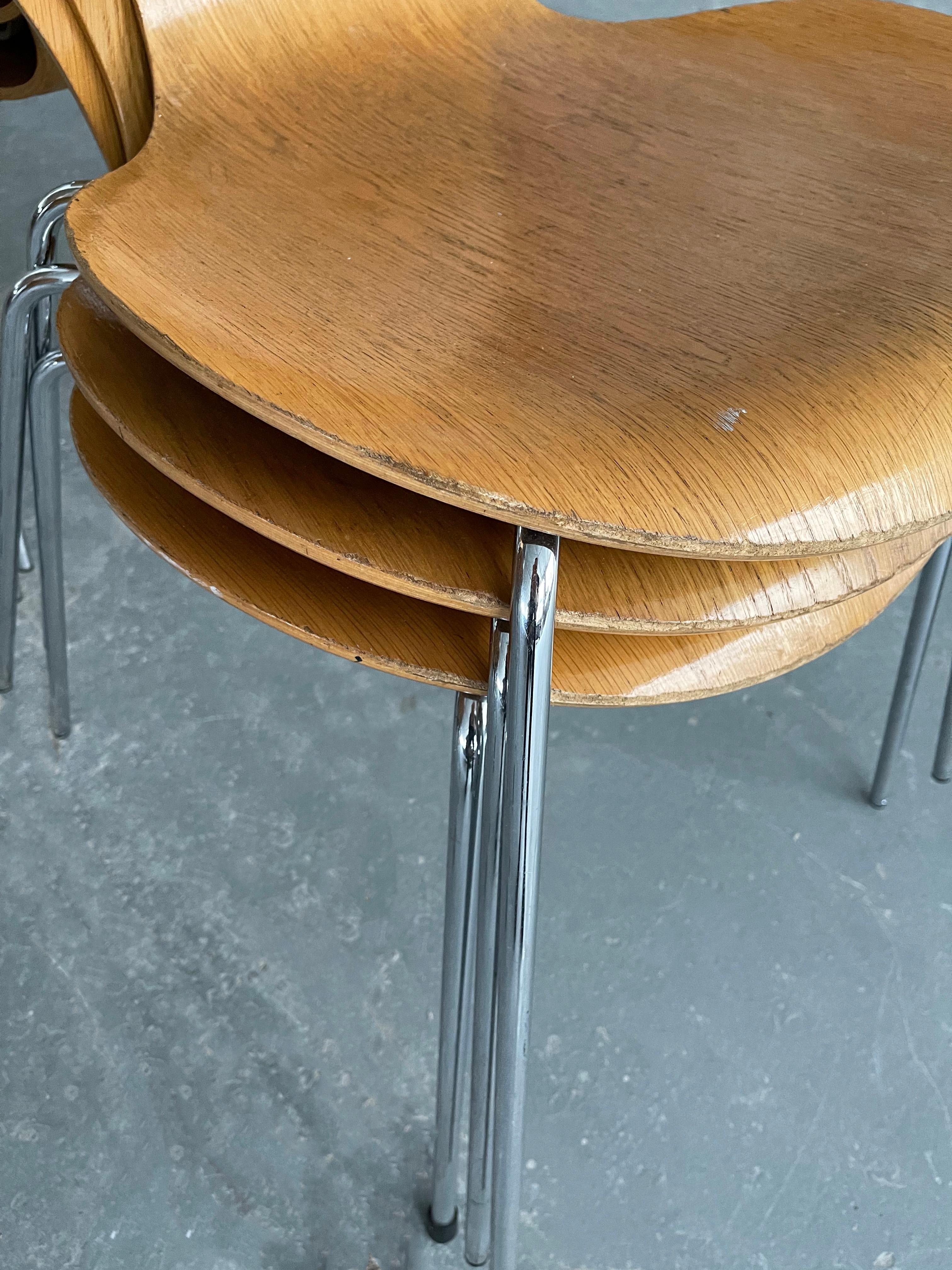 Serie 7 Stühle von Arne Jacobsen für Fritz Hansen im Angebot 5