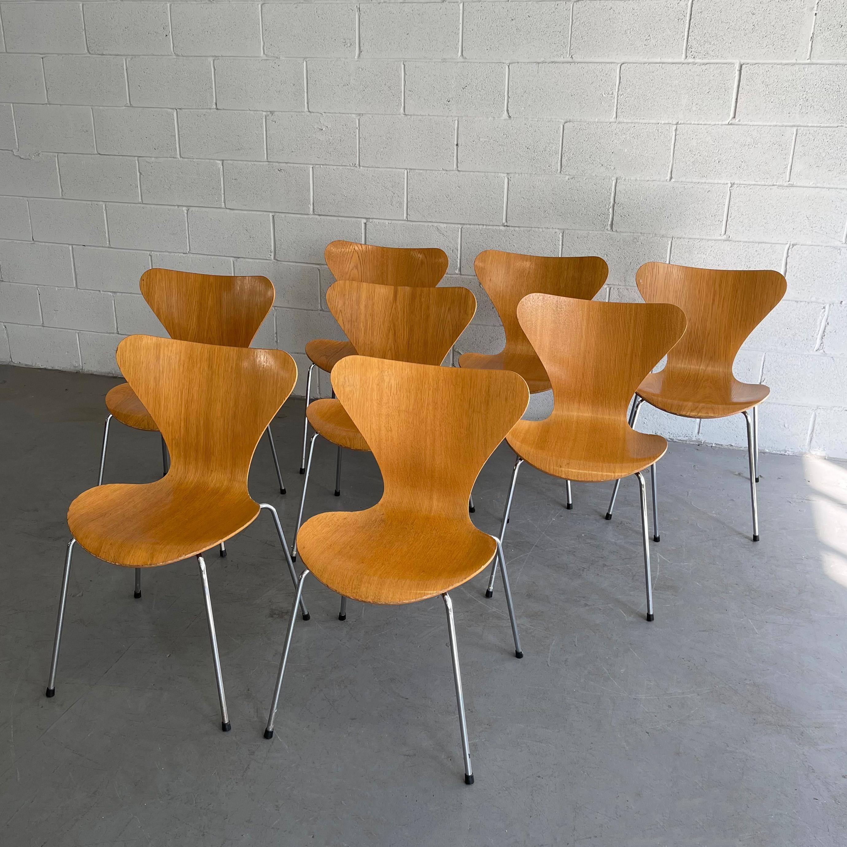 Serie 7 Stühle von Arne Jacobsen für Fritz Hansen (Dänisch) im Angebot