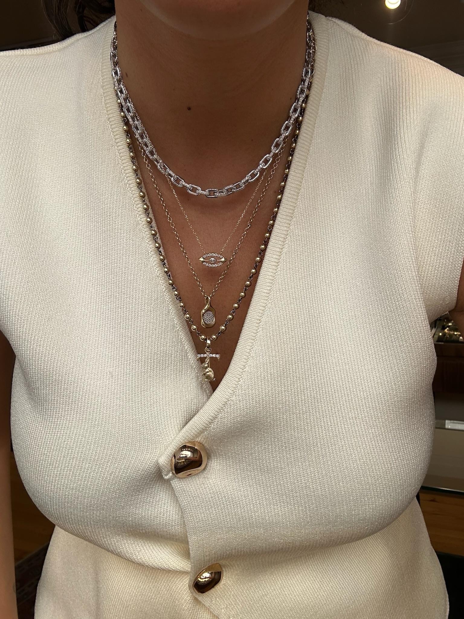 Collar de Diamantes Marquesa Serie 7.83 Corte marquesa en venta